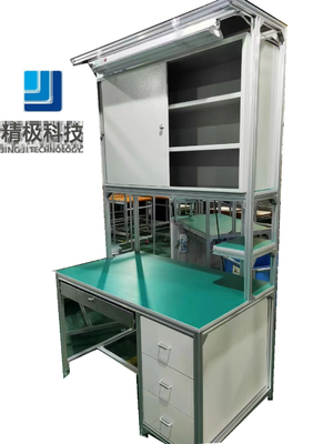 Dia Cast Aluminum Profile Workbench D Bracket Sandblasting Surface Treatment
