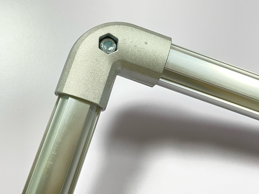 Industrial Aluminum Tube Connector Flexible Elbow Joint ADC-12 Material AL-2