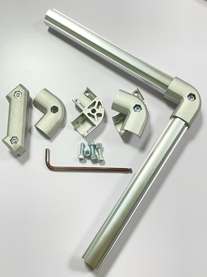 Industrial Aluminum Tube Connector Flexible Elbow Joint ADC-12 Material AL-2