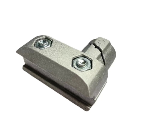 Silvery Aluminum Tube Connector Supporting Fixed ADC12 Flexible Elbow Joint