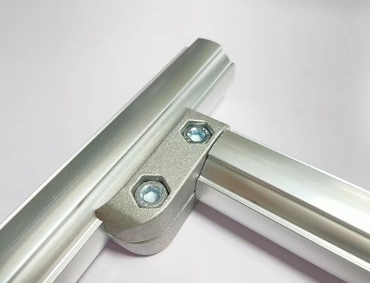 Silvery Aluminum Tube Connector Supporting Fixed ADC12 Flexible Elbow Joint