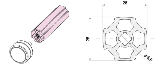 Flat Silvery Structural Aluminum Tubing 6063-T5 Casting For Workbench / Cart