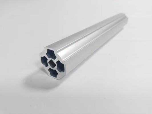 Flat Silvery Structural Aluminum Tubing 6063-T5 Casting For Workbench / Cart