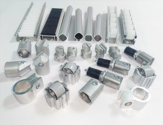 Flat Silvery Structural Aluminum Tubing 6063-T5 Casting For Workbench / Cart