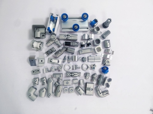 External Connection Aluminum Tube Fitting Claw Pattern Sandblasted AL-7