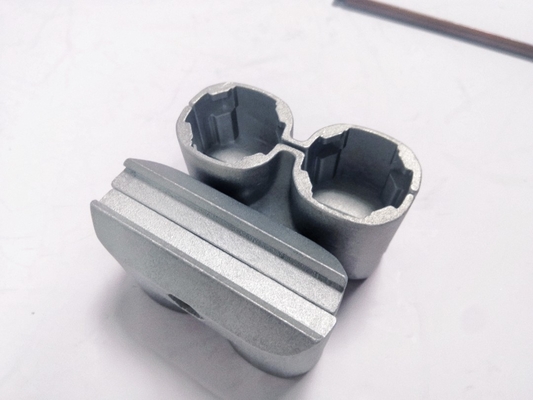 Parallel Double Aluminum Pipe Coupling Pipe Connector Sandblasted AL-9