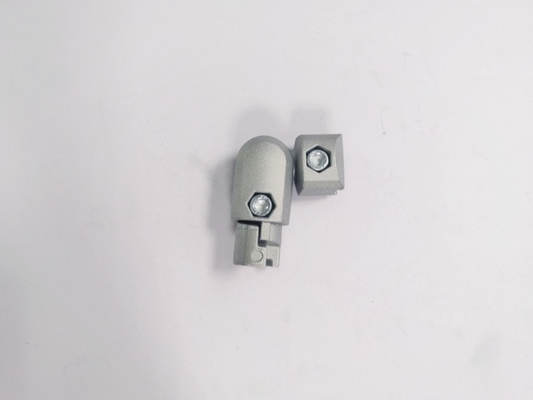 Connector Inner Cast Aluminum Pipe Fittings AL-10 180 Degree Free Rotation Silvery