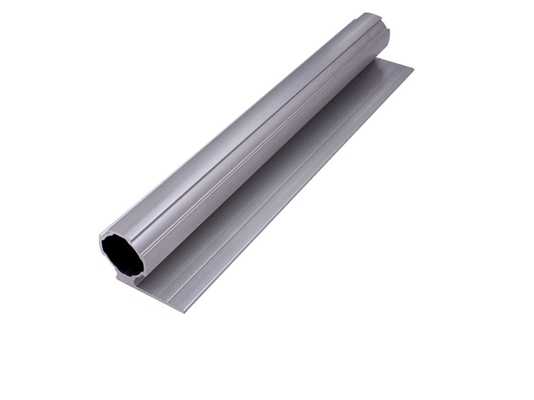 6063-T5 Material L-Shaped Baffle Round Tube  Silver White Diameter 28mm AL-L