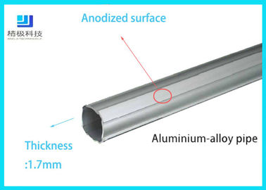 6063-T5 Aluminum Alloy Tube Thickness 1.7mm Silver White 4m/Bar AL-2817