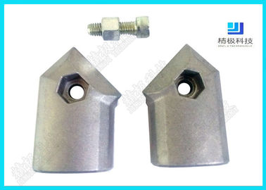 45 Degree Flexible aluminum pipe connectors Die casting AL -3 Anodizing Silver