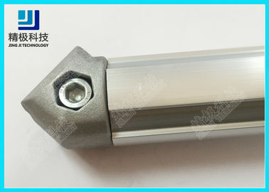 Single Side 45 Degree Inner Connector Aluminum Pipe Fittings Anodizing Silver AL-13