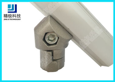 Single Side 45 Degree Inner Connector Aluminum Pipe Fittings Anodizing Silver AL-13