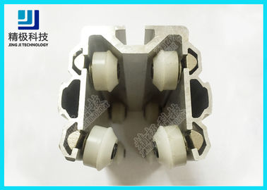 Aluminum Roller Track  28mm Aluminum Alloy PE Wheel Silver AL-44