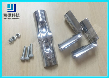 T Shape Vertical Metal Joint Chroming Connector For Industrial Stage HJ-3D
