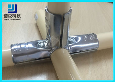 T Shape Vertical Metal Joint Chroming Connector For Industrial Stage HJ-3D