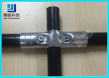 HJ-4D Paralleled Chrome Pipe Connectors For Conveyor Assembly Lines