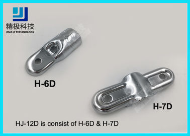 Double Angled Pivoting Joint Chrome Pipe Connectors For Capacity Flow Rack and Conveyor
