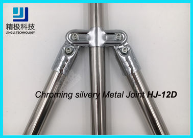 Double Angled Pivoting Joint Chrome Pipe Connectors For Capacity Flow Rack and Conveyor