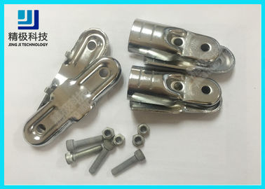 Double Angled Pivoting Joint Chrome Pipe Connectors For Capacity Flow Rack and Conveyor