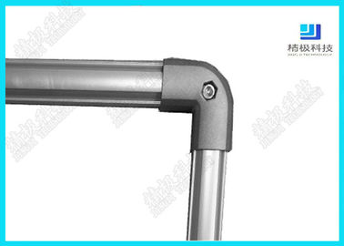 90 Degree Elbow Aluminum Pipe Joints , AL-2 Metal Tube Fittings Round Head Shape