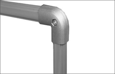 Elbow Round Aluminum Pipe Connectors Pipe Joints For Industrial Pipe Rack System