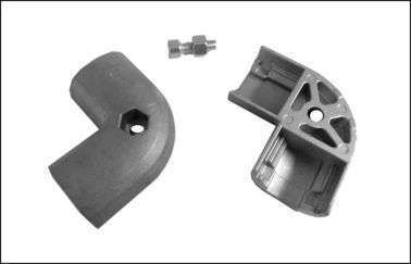 Elbow Round Aluminum Pipe Connectors Pipe Joints For Industrial Pipe Rack System