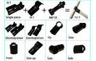 Smooth Industrial Pipe Fittings Nickel Plated / Galvanized Pipe Connectors