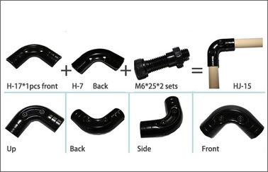 Steel Plastic Coated Pipe Metal Joint For Pipe Racks , Wear Resistant And Flexible