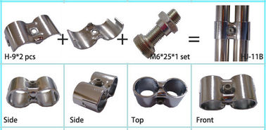 Multifunctional Flexible Chrome Plated Pipe Connectors 2.5mm Thickness