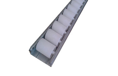 Yellow / Black Industrial Aluminum Conveyor Rollers With 85mm Roller Width