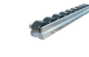 Iron Industrial Roller Door Track Conveyor with ESD Black Wheel