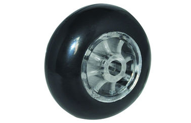 Transparent / Red / Yellow Replacement Caster Wheels With Plastic Brake