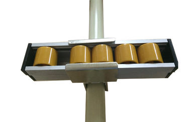 White Zinc Plated Sliding Roller Track Joint in Racking System / 28mm Coated Pipes