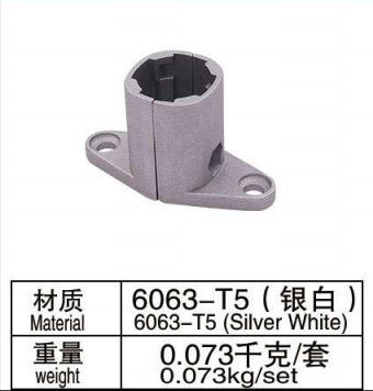 AL-33 Alloy 6063-T5 Aluminum Pipe Connector For Aluminum Pipe Diameter 28mm