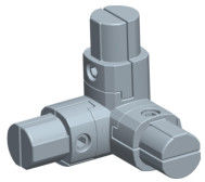 AL-36 Alloy ADC-12 Aluminum Tubing Connector 28mm Tube