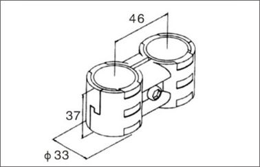Light Industrial Flexible Pipe Connectors Parallel Black SPCC Steel Pipe Joint