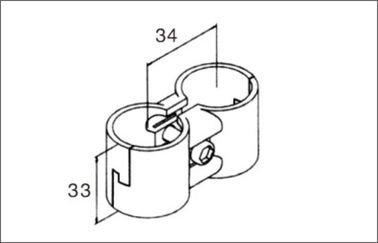 Metal Pipe Joints Parallel Metal Pipe Connectors for Connecting Pipe Racking System