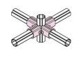 Die Casting Alloy Aluminum Pipe Joints Al7 ADC-12 RoHS