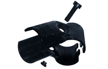 Black  45 Degree Metal Pipe Connectors  Stamping Steel Pipe Joint