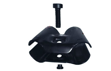 Black Angled Cross Structure Metal Tubing Connectors , Black Steel Pipe Joints
