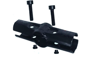 Black Metal Joints for Pipe Rack System PE Coated Steel Pipe Metal Stamping Joint