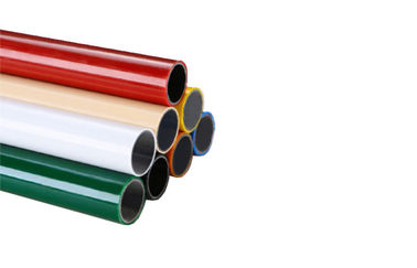 0.8mm Round Black Plastic Coated Steel Pipe Outside For Lean Production