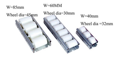 Iron Frame Track Rollers System 60mm Roller Track  Conveyor White Placon