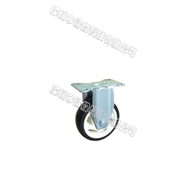 PVC Black Flower Fixed Castor Material Quality PVC Polyurethane Ethylene