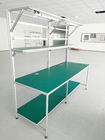 قفسه های سفارشی قابل جابجایی میز کار لوله های آلیاژ آلومینیوم ESD بارگیری