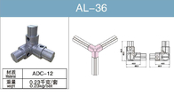 اتصال لوله آلیاژ آلومینیوم AL-36 اتصال سه طرفه داخلی آنودایز شده