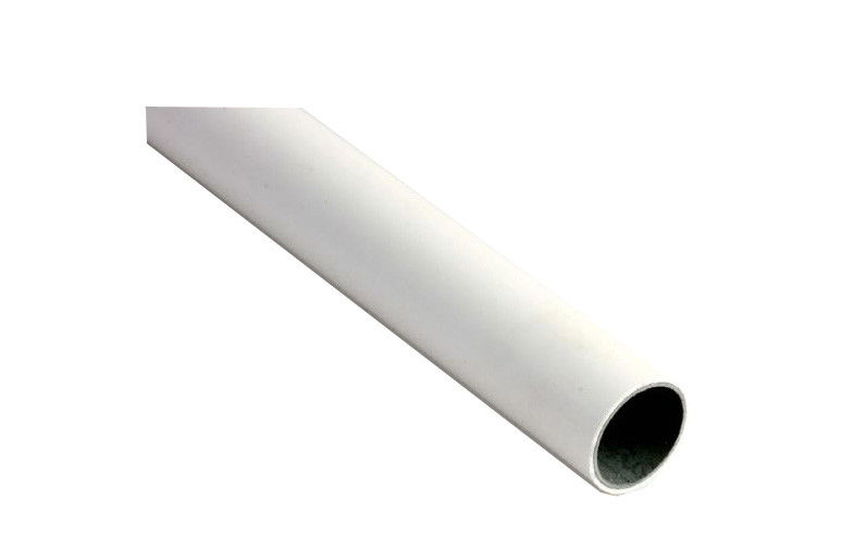 PE Plastic Coated Steel Pipe In Ivory 0.8mm Plastic Coated Seamless WeldingTube