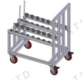 حمل و نقل Trolley- ماشین برش لبه ماشین کشویی، قابل سفارشی سازی در دسترس است