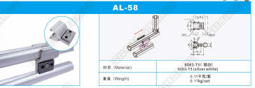 Silvery Joints Lightweight AL-58 Aluminum Tube Connectors
